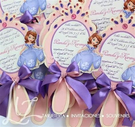 Princess Sofia Hand Mirror Invitations Invitaciones De Espejo Princesa