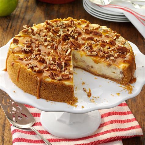 Caramel Apple Cheesecake Recipe Taste Of Home