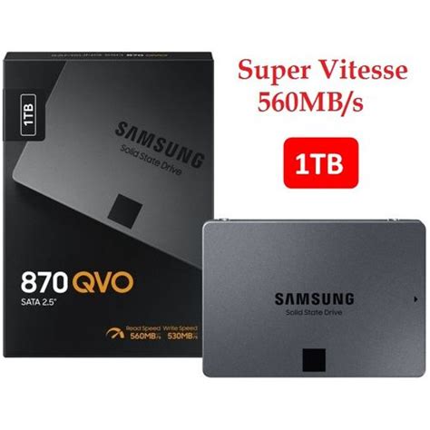 Samsung SSD 870 QVO Disque SSD Interne 2 5 Haute Vitesse 1 To Tb