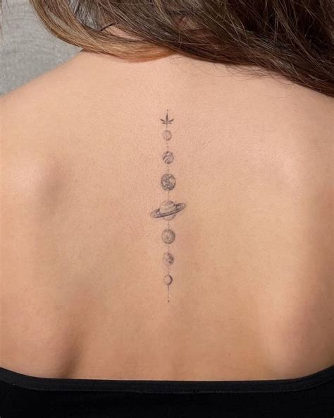 Solar System Tattoo Spine