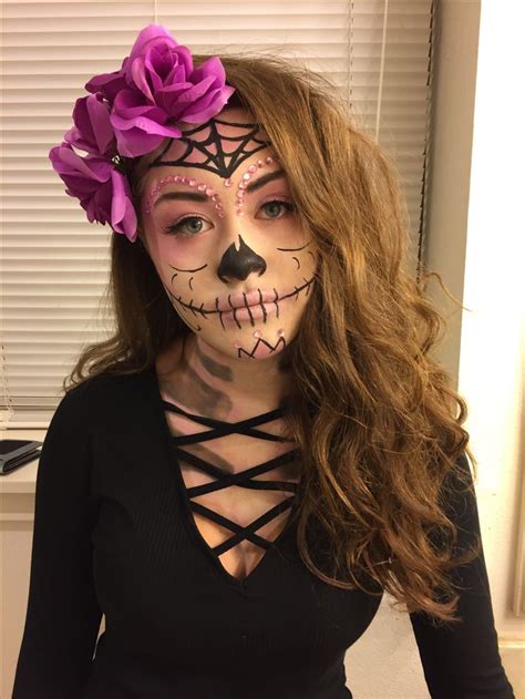 Sugar Skull Makeup Halloween Makeup Sugar Skull Halloween Makeup Diy