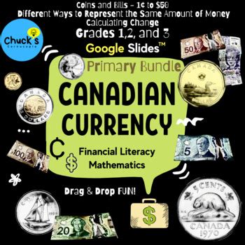 Math Financial Literacy Canadian Money Primary Bundle Google