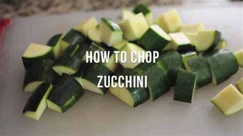 How To Chop Zucchini Cooksmarts Youtube