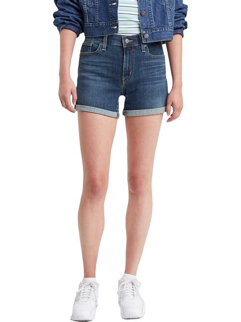 Levi S Mid Length Jean Shorts Walmart