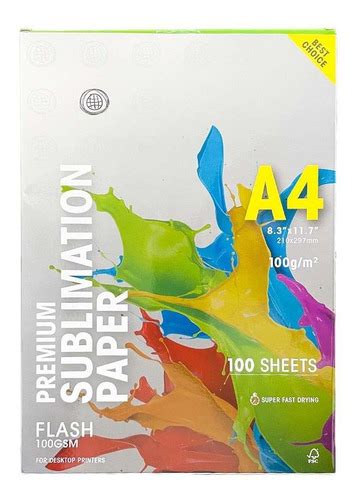 Papel Sublimático Mundi Globinho A4 100gm² Pacote 100 Folhas MercadoLivre