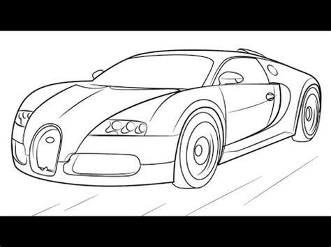 How To Draw BUGATTI VEYRON EASY STEP YouTube