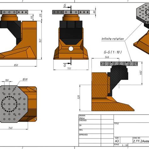 Mesa Inclinable Ejes Eurobots