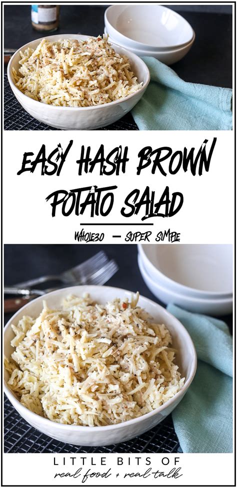 Easy Hash Brown Potato Salad - Little Bits of Real Food