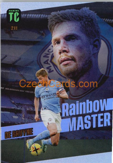 Football Soccer Kevin De Bruyne Panini Top Class Rainbow Master