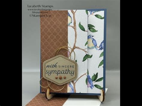 Stampin Up Flight Airy Heartfelt Hexagon Fun Fold Video Tutorial