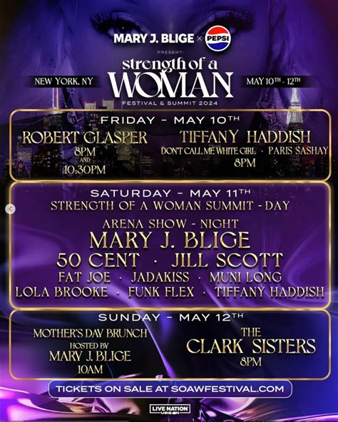 Mary J Blige Announces Strength Of A Woman Lineup