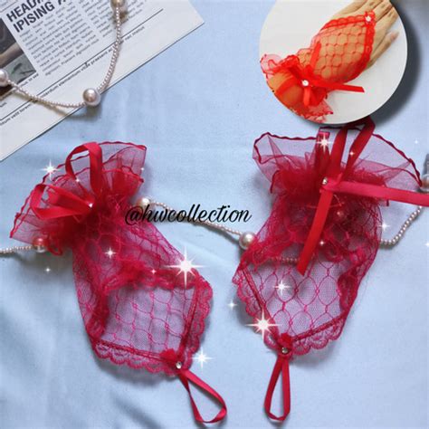 Jual Sarung Tangan Aksesories Lingerie Hwac Putih Panjang Kota