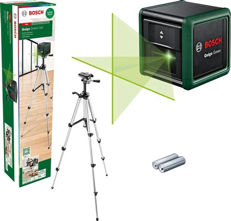 Bosch Cross Line Laser Quigo Green With Tripod Green Laser For Better