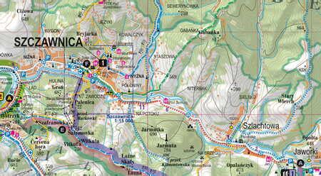 Gorce I Pieniny Laminowana Mapa Z Przewodnikiem Expressmap