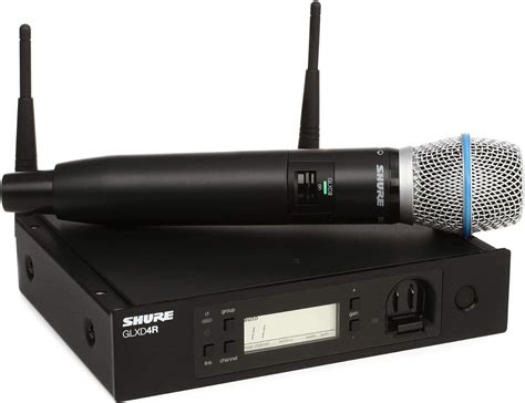 Shure Glxd24rb87a Microphone System With Glxd4r Rack Mount Receiver