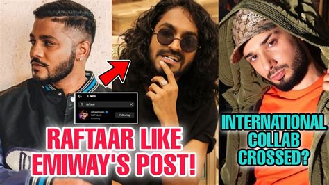 Raftaar Likes Emiway S Post Kr Na International Collab Crossed Honey