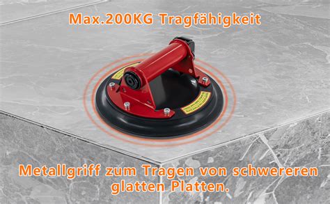 Juyltool Er Set Saugheber Fliesenheber Glassauger Mit Metallgriff