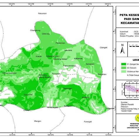 Map Of Land Suitability For Irrigated Rice Fields Download