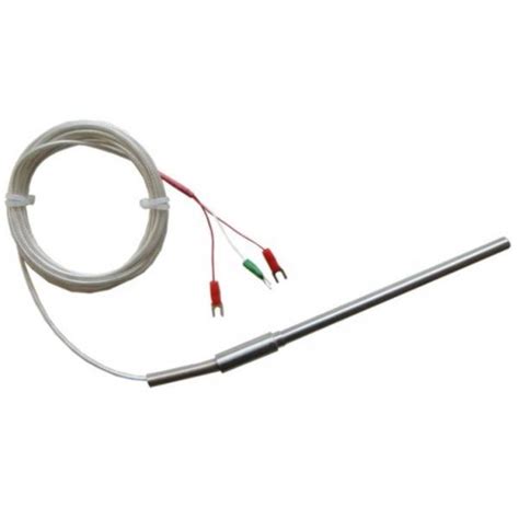 Rtd Temperature Sensor 6mm Dia Temperature Sensor Pt100 3 Wire Rtd High Precision E J K Type