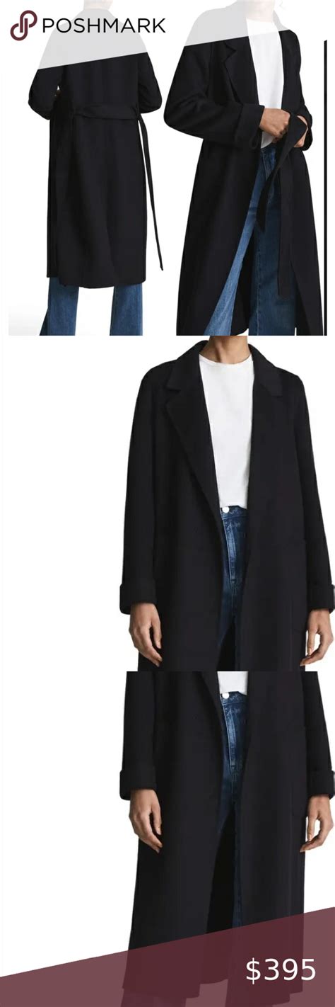 Reiss Elise Wool Blend Belted Longline Coat Longline Coat Clothes