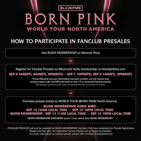 BLACKPINK WORLD TOUR BORN PINK North America Poster BLACKPINK CAFÉ