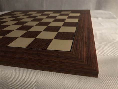 Rosewood Grain Chess Board 22in Squares 23in Total Chessbaron Chess