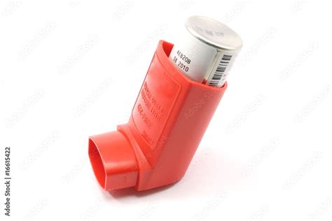 Red Asthma Inhaler Stock Photo | Adobe Stock