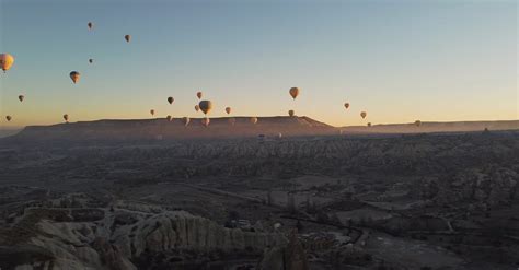 Balloons over Cappadocia during Sunrise Free Stock Video Footage ...