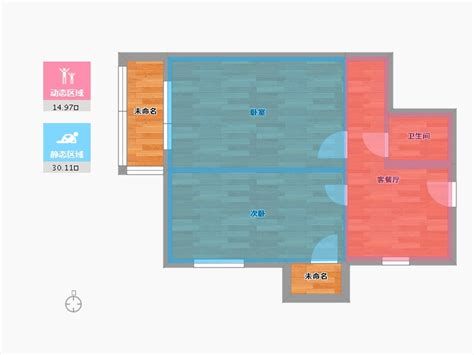 北京市西坝河南里小区户型图1室2厅0卫1厨5656平方米 酷家乐