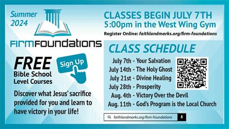 Firm Foundations | Faith Landmarks Ministries