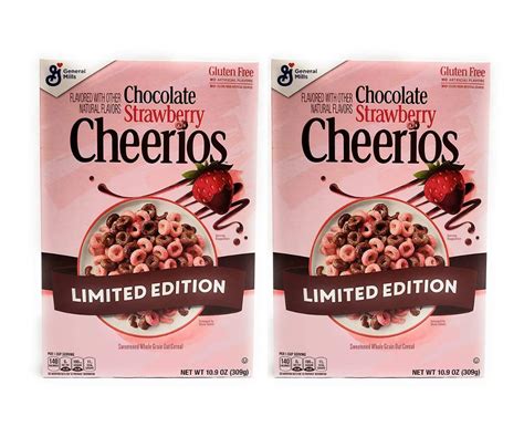 Breakfast Cereal General Mills Cheerios Chocolate Strawberry Flavor