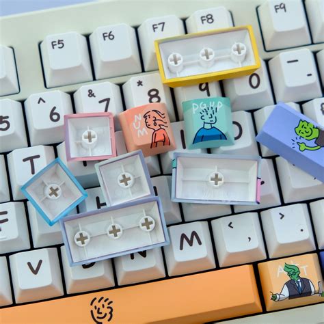 Cartoon Custom Keycaps Set Keycap Gamer 129 Keyboard Keys Mechanical