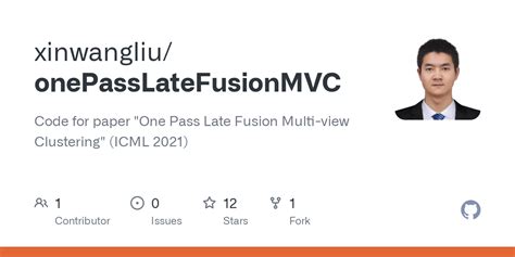 Github Xinwangliuonepasslatefusionmvc Code For Paper One Pass Late Fusion Multi View