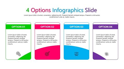 Create 4 Options Infographic Slide In Powerpoint Youtube