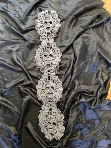 Skull Infinity Scarf Etsy