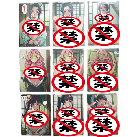 9Pcs Set Anime Demon Slayer Kimetsu No Yaiba Nezuko Kanroji Butterfly