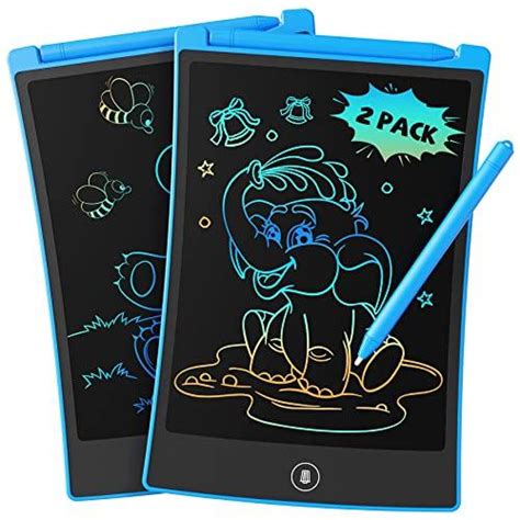 TEKFUN Paquete de 2 tabletas de escritura LCD con 4 lápices ópticos