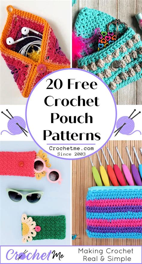 20 Unique Crochet Pouches | Find Easy Crochet Pouch Pattern