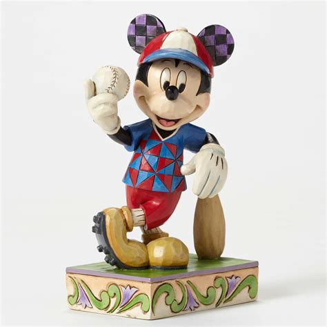 Disney Mickey Mouse Baseball Player Figurine Batter Up by Jim Shore