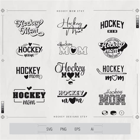 Hockey Svg Mega Bundle Hockey Mom Svg Hockey Player Png Etsy