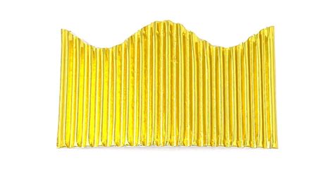 Bordette Roll 57mmx15m Scalloped Metalic Gold