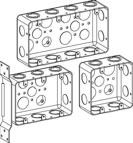 2 Gang Box Drawing ~ Baskerville Design