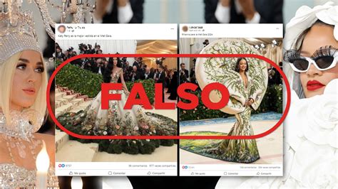 Met Gala Estas Fotos De Katy Perry Y Rihanna Son Falsas