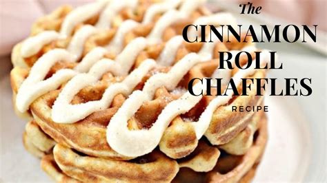 Low Carb Cinnamon Roll Chaffles Recipe Youtube