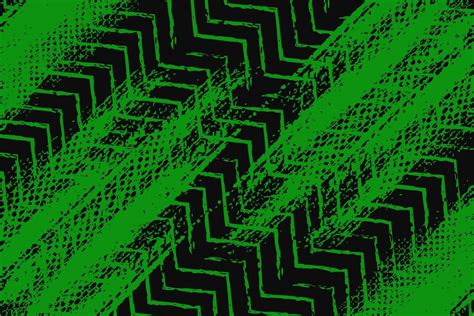 Abstract Green And Black Grunge Texture Background With Zigzag Style