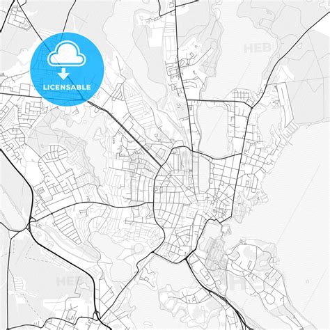 Vector PDF map of Schwerin, Germany - HEBSTREITS Sketches | Printable maps, Map vector, Map