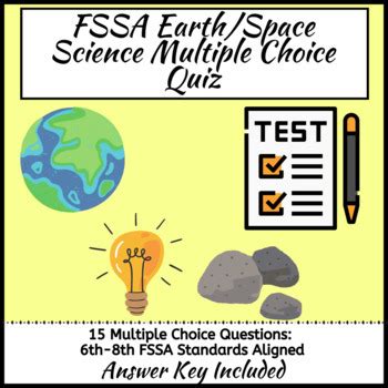 Fssa Earth Space Science Quiz By Daisies Science Tpt