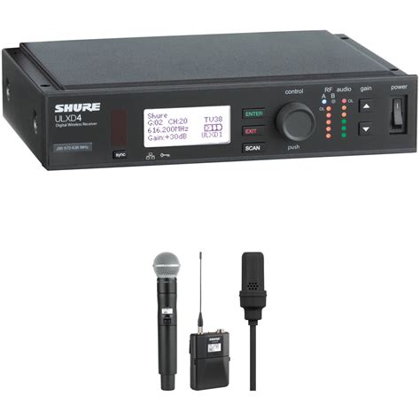 Shure ULX D Series Digital Wireless Combo Kit ULXD124 150 C H50