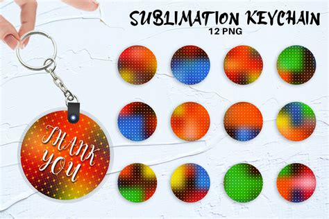 Keychain Sublimation Designs Iridescent Graphic By Artnoy Creative