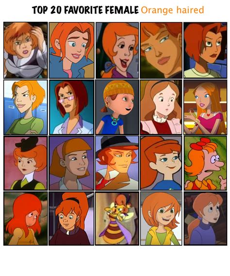 Girl Cartoon Characters With Brown Hair